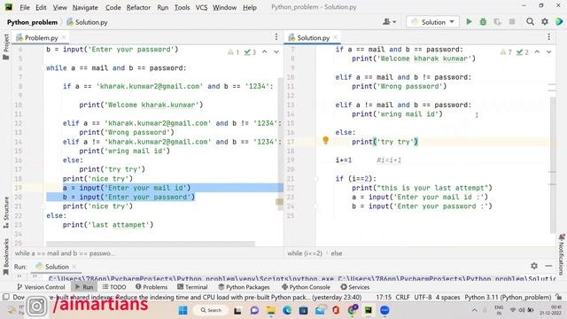 Python Problem with while loop and if elif else... смотреть онлайн
