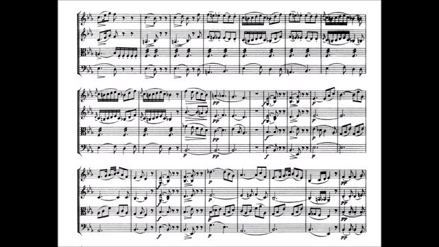 Franz Schubert - String Quartet No.10, D 87 (with score) смотреть онлайн