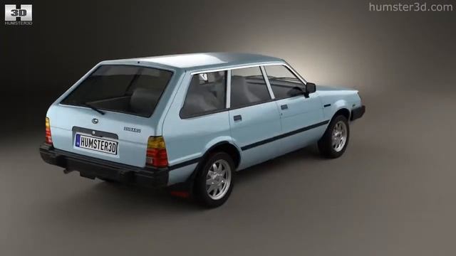 Subaru Leone estate 1978 by 3D model store Humster3D.com смотреть онлайн