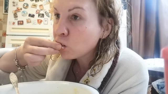 Мукбанг суп из картошки и познакомилась с жёнихом из Москвы! Москвич без жилой площади
