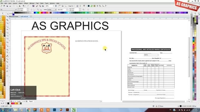 Coreldraw Tutorial - School Result Card Design - With CDR File and Font Size Satting смотреть онлайн