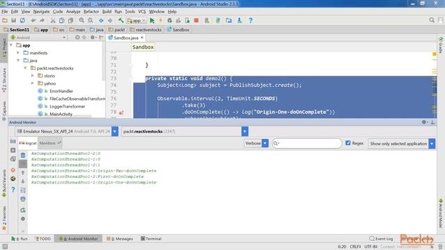 Reactive Programming for Android : Subjects | packtpub.com смотреть онлайн