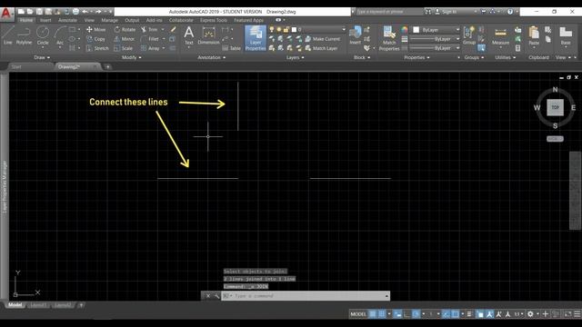 Autocad - The Fastest Way to Convert Lines in a Polyline (command Join) смотреть онлайн