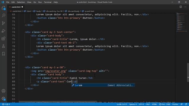 19-Bootstrap 5 Dersleri-Cards смотреть онлайн