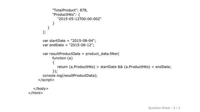 jQuery : How to filter json data by date range in javascript смотреть онлайн