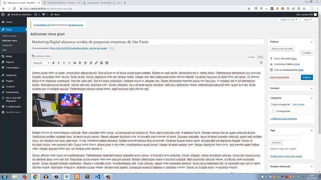 Como Criar Post no WordPress com Editor Clássico - Aula 13 смотреть онлайн