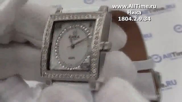 Обзор. Женские наручные часы Ника серебряные 1804.2.9.34 смотреть онлайн