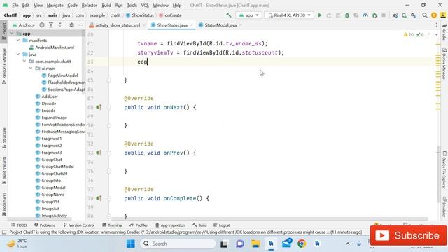 chatting app using firebase in android || Status part -2 смотреть онлайн