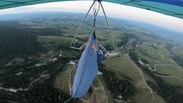 Проход роторной зоны за горным хребтом на дельтаплане смотреть онлайн