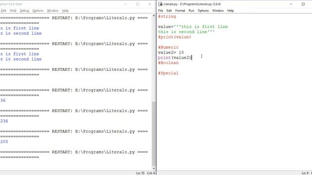 Basic Literals in Python | Python tutorial for beginners смотреть онлайн