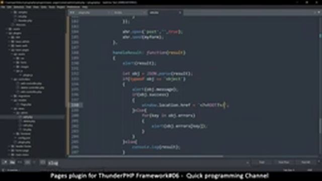 Pages plugin for thunderPHP Framework #06 | Ajax request | Quick programming tutorial смотреть онлайн