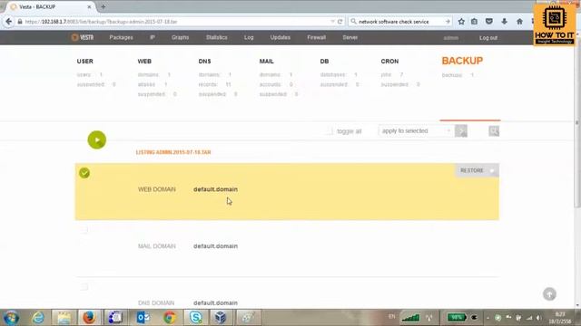 คลิปที่-0038-อธิบายการใช้งาน cron สำหรับ Backup vestacp смотреть онлайн