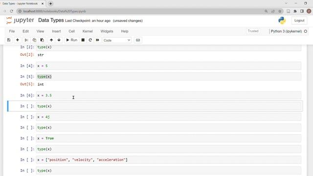 Built-in Data Types in Python & Knowing the Type of a Variable смотреть онлайн
