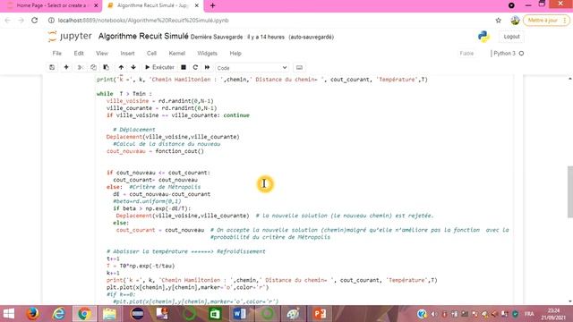 Méthode du Recuit Simulé Algorithme et exercice corrigé du Voyageur de Commerce TSP en Python 20/27 смотреть онлайн