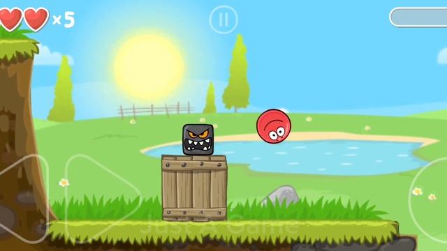 Красный Шарик 4 Зеленые холмы уровень 9-10 Red Ball 4 Green hills Level 9-10 Just A Game смотреть онлайн