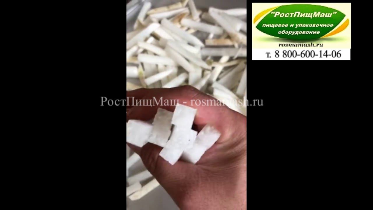 Обзор Машина нарезки овощей палочками от РостПищМаш смотреть онлайн