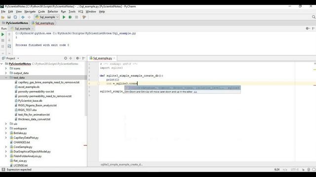 Python и Sqlite создание базы данных C библиотекой Sqlite3