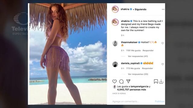 Shakira colapsa las redes al mostrar su nuevo modelo de traje de baño | Las Estrellas смотреть онлайн