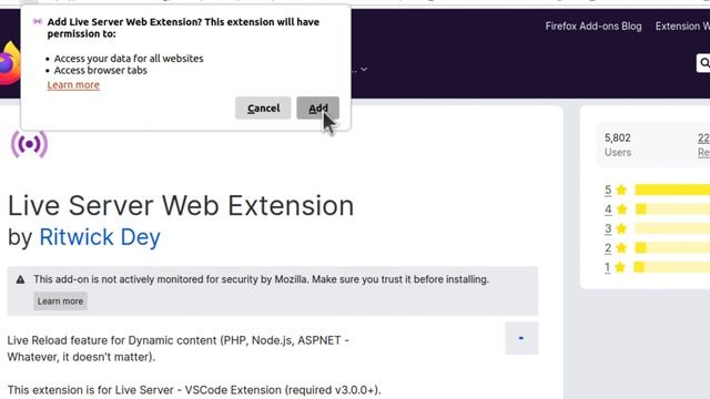 How to Add the Live Server Web Extension to Firefox on Ubuntu Desktop 22.04 смотреть онлайн