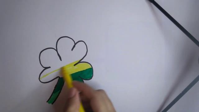 Let's learn to draw a beautiful clover /Научимся рисовать красивый клевер . смотреть онлайн