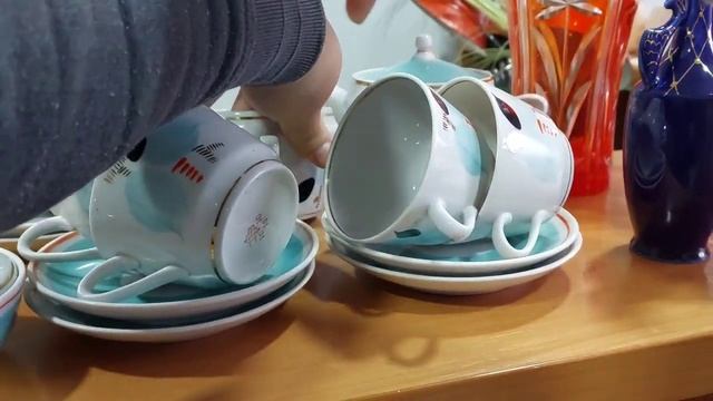 Золотые часы Луч и Полет с браслетами. Редкий чайный сервиз. Фужеры гранатовово цвета. смотреть онлайн