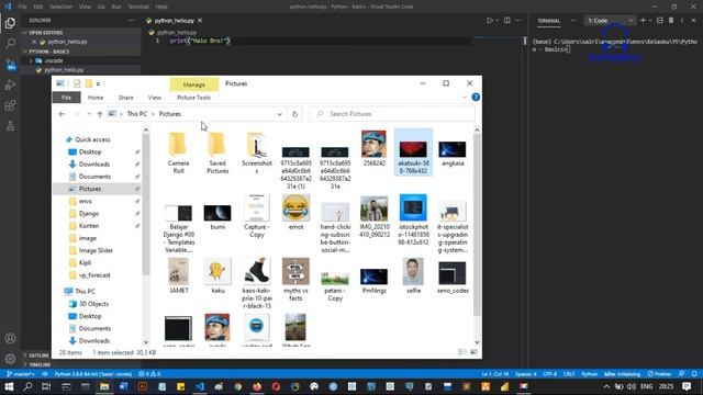 Python Dasar - 1 Anaconda 3 VS Code смотреть онлайн