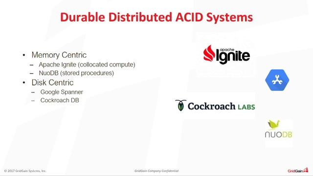 Apache Ignite A Memory Centric Approach to Durable Distributed Systems - IMC Summit North America смотреть онлайн