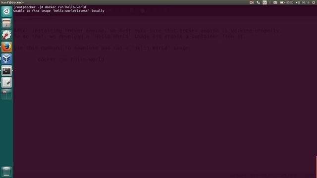 Run a hello world docker container смотреть онлайн