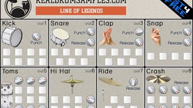 Line of Legends VST drum kit смотреть онлайн