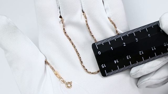 Золотая цепь плетение Снейк (Тонда) Красносельский ювелир ТОК-045-Ц смотреть онлайн