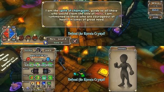 Dungeon Defenders - Splitscreen Co-op [HD] Playthrough part 1 (Xbox 360) смотреть онлайн