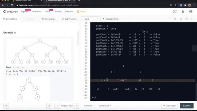 Insufficient Nodes in Root to Leaf Paths Leetcode. 1080 смотреть онлайн