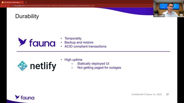 Ship dynamic, frontend apps faster with Fauna смотреть онлайн