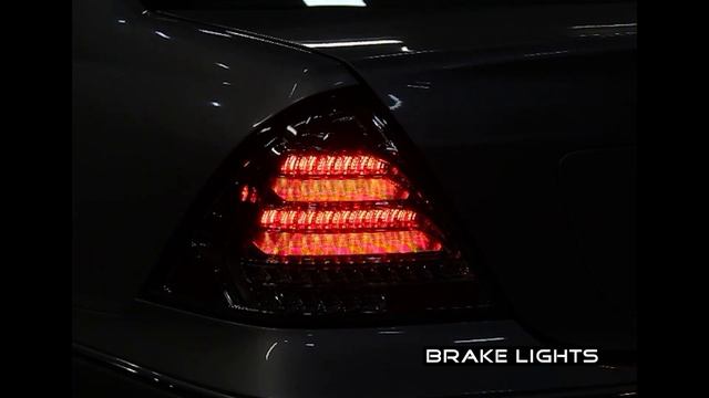 SPECDTUNING LIGHTING TEST VIDEO: 2000-2004 MERCEDES-BENZ C-CLASS W203 LED TAIL LIGHTS