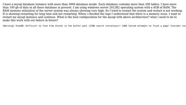 What is the best mysql configuration for mysql instance with a lot of databases and lot of... смотреть онлайн
