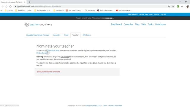 Aula021 - Adicionando um professor no pythonanywhere смотреть онлайн