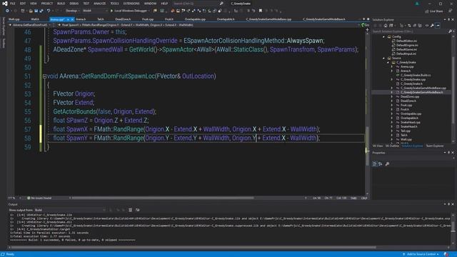 Snake Game with ue4 Cpp 13 Spawn Fruit in Random Places смотреть онлайн