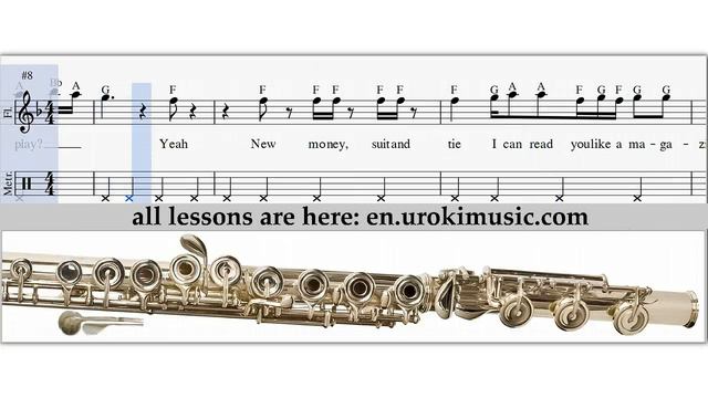 Taylor Swift - Blank Space - How To Play flute - Sheet Music Fingering смотреть онлайн
