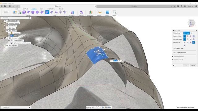 19. Face Mask sculpting in Fusion 360 / Скульптинг маски во Fusion 360 смотреть онлайн