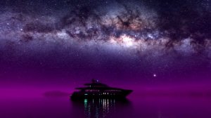 Футаж - Звездное небо над морем ¦ Фон для видео ¦ Все для монтажа