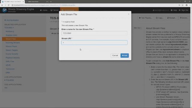 How to connect TCS-8500 to WOWZA streaming engine with RTSP смотреть онлайн