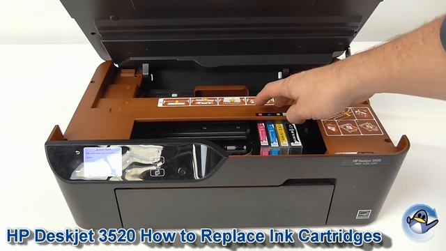 HP Deskjet 3520: How To Change Ink Cartridges
