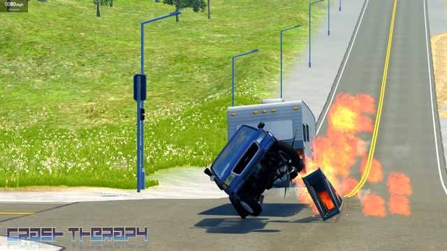 BeamNG Drive - Epic Rollover Crashes #7 смотреть онлайн