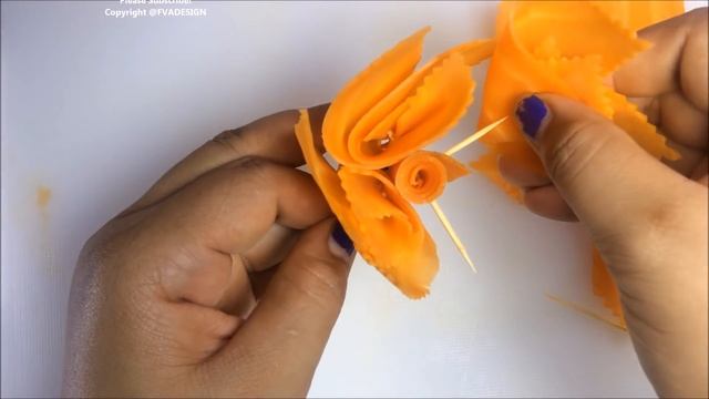 Artistic Of Carrot Flowers | Vegetable Carving Flower Roses Garnish | Party & Hotel Food Decoration смотреть онлайн