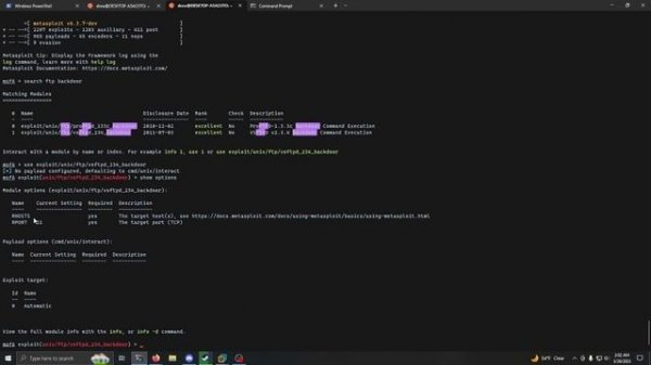 CVE-2011-2523 Exploit Demo (VSFTPD 2.3.4 Backdoor Exploit)