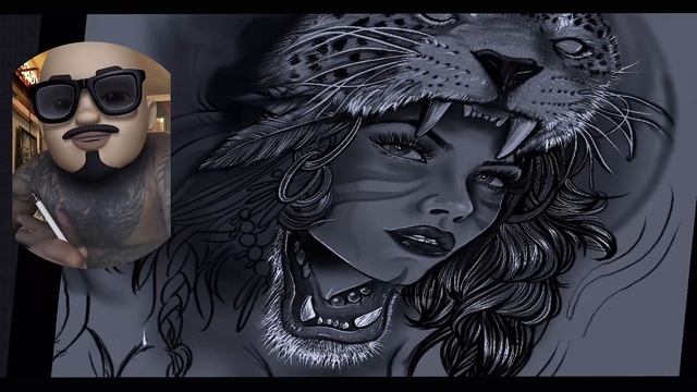 The BeST Drawing App that tattoo artists use | digital art for tattooing смотреть онлайн