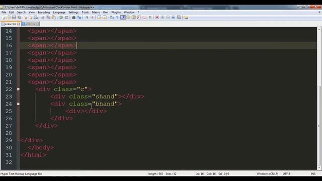 Basic Analog Clock in HTML , CSS смотреть онлайн