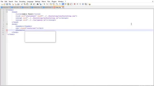 How to Creating Header For Admin Panel on PHP and Bootstrap Part 103 смотреть онлайн