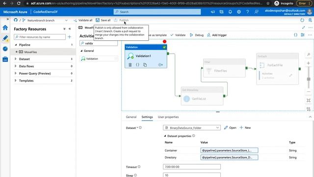 Branching(GIT) in Azure Datafactory смотреть онлайн