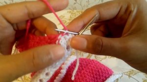 Чепчик спицами часть2